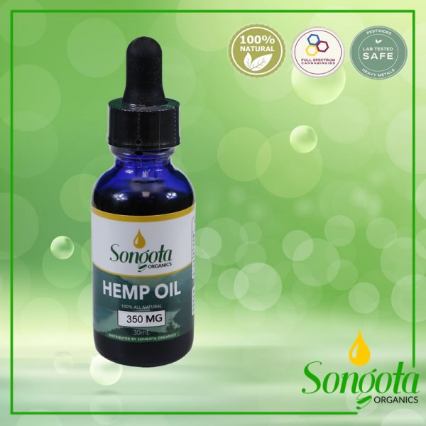 OUR HEMP OIL IS ORGANIC, SAFE & THC-FREE 350 mg